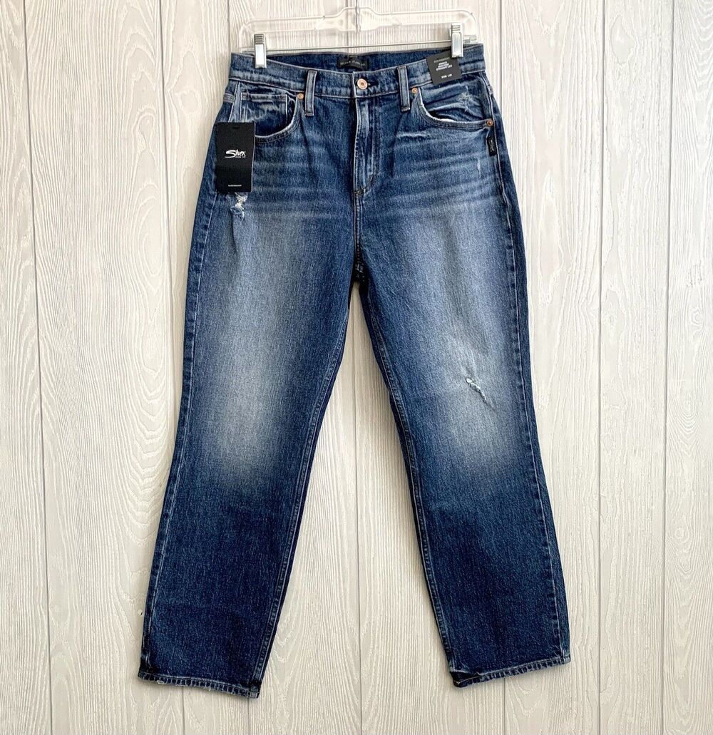 Silver Jeans Frisco High Rise Straight Leg 28 NWT